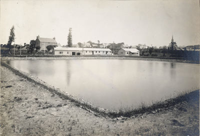 Le réservoir d'eau de Tréornou en 1919