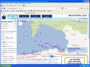 Brest 2012 19 juillet Marine traffic 14h 40.jpg