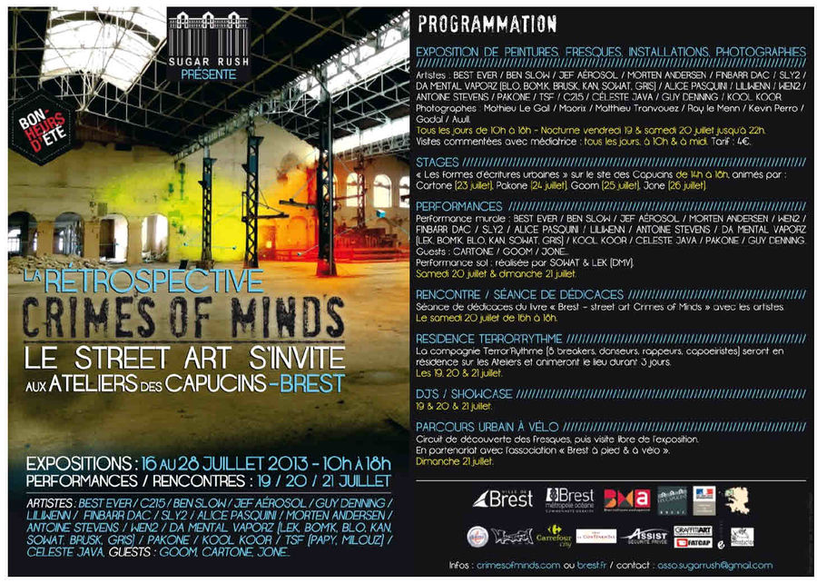 Programme des expositions du 16 au 28 juillet 2013