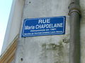 Plaque rue Maria Chapdelaine.JPG