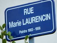 Rue Marie Laurencin - plaque.JPG